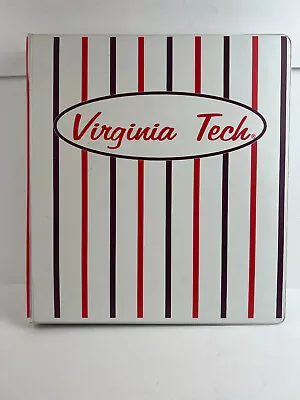 Vintage Virginia Tech Hokies 3 Ring Binder Notebook • $14.99