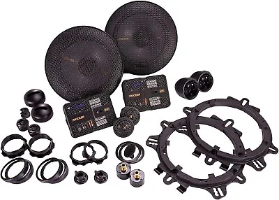 KICKER 47KSS6504 6.5  125 Watt Car Audio Component Speakers - Pair - BRAND NEW • $119.99
