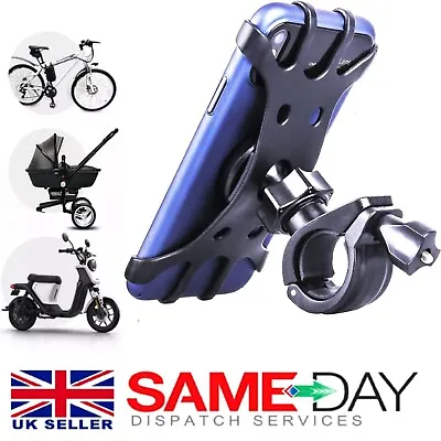 Motorbike Bike Bicycle Phone Holder Handlebar Phone Holder Universal Strong  • £10