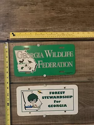 2 Georgia Wildlife Forest Stewardship Front License Plate • $7.99