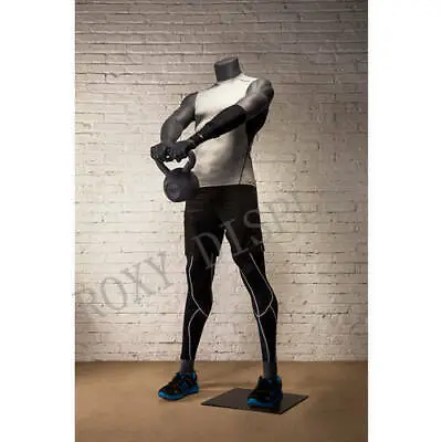 Male Mannequin Muscular Kettlebell Muscular Body Dress Form Display #MZ-HL-01 • $359