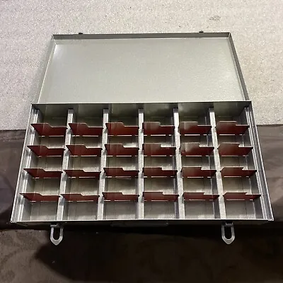 Vintage Metal 30 Hole Storage Bin Tray • $45