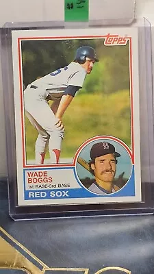 Wade Boggs 1983 Topps Rookie Card Boston Red Sox RC #498 • $14.99