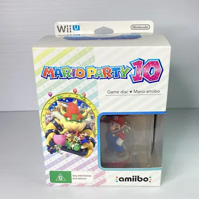 Mario Party 10 Limited Edition Big Box Amiibo & Game For Nintendo Wii U Like New • $124.95