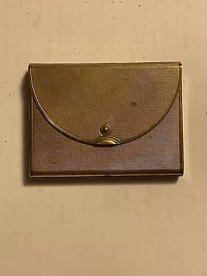Coty Ladies Vintage Powder Brass Compact With Mirror Envelope Shape Trifold • $22.49