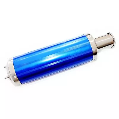 460mm BLUE Alloy Exhaust Muffler+ Clamp 150cc 250cc PIT Quad Dirt Bike ATV Buggy • $56.95