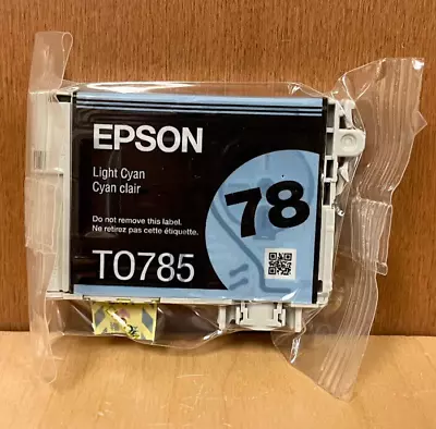 GENUINE Epson 78 T0785 Light Cyan Ink For Stylus R280 R380 RX580 RX595 NEW • $10