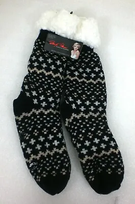 Marilyn Monroe Women's Fuzzy Slipper Socks Fleece Lined Cozy Winter  Size 9 - 11 • $12.99