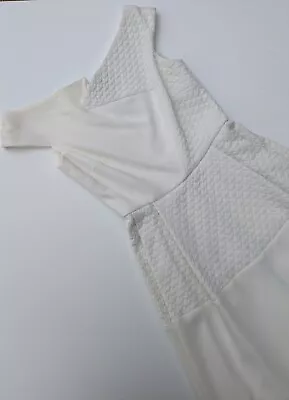 $450 • Buy Roland Mouret White Embroidered Dress