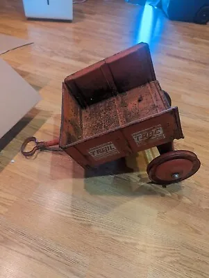 Vintage Murray Trail TRAC Dump Wagon Pedal Car 1970s Or 80s Has Rust Needs Tire • $23