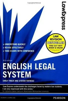 £3.23 • Buy Law Express: English Legal System (revision Guide), Very Good Condition, Fafinsk