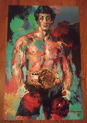 Rocky 3 Canvas Art Print!  11 X17 ! Leroy Neiman! GLOSS FINISHED! Stallone! • $25