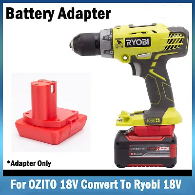 For Ozito 18V Li-ion Battery Adapter Convert To Ryobi 18V Series Cordless Tools • $34.59