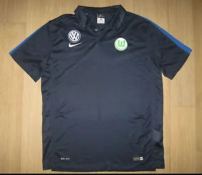 £12.99 • Buy Wolfsburg Nike Polo Football Training Shirt Size Large
