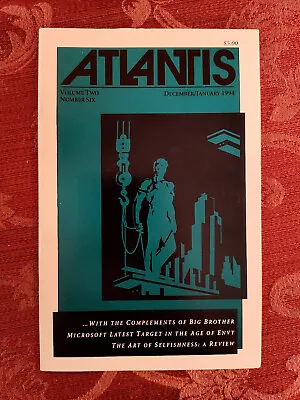 Rare ATLANTIS Magazine December January 1994 Vincent M. Penzo Michael Hurd • $24