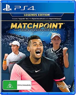 $79.95 • Buy Matchpoint Tennis Championships Legends Edition PlayStation 4 PS4 GAME BRAND NEW