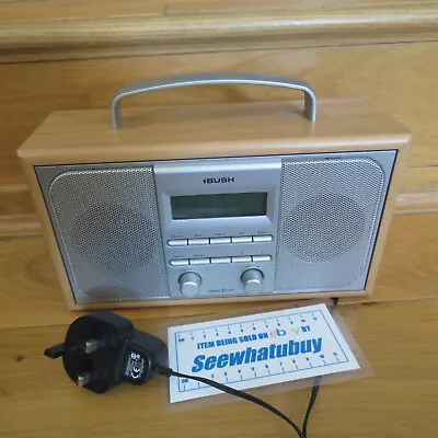 £24.99 • Buy Bush Wooden Dab+fm Digital Radio (sg002d) Mint Condition With Mains Supply