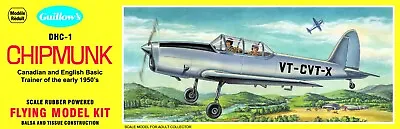 Guillow's DeHavilland DHC-1 Chipmunk Flying Balsa Wood Model Plane Kit  GUI-903 • $27.99