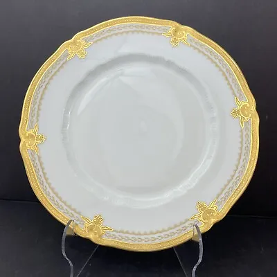 Vintage Haviland Limoges Regis Gold 10.25” Gold Encrusted Dinner Plate • $115