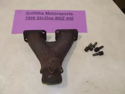 1998 97-99 SKIDOO MXZ 440 Fan Exhaust Manifold Y Pipe W Bolts Gasket • $59