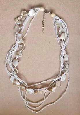 Mother Of Pearl Multistrand Necklace • £12