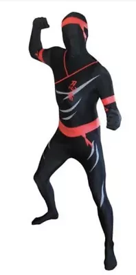 Deluxe Ninja Skintight Bodysuit Morph Suits Costume Size M L • $21.49