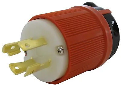 30A 480V NEMA L16-30P 4-Prong Locking Male Plug Assembly By AC WORKS® • $28.99