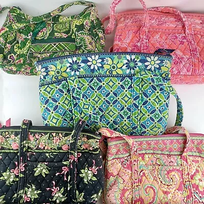 5 Vera Bradley Shoulder Bags Ret. 2004-08 New Hope/Chelsea Green/Hope Toile • $45.99