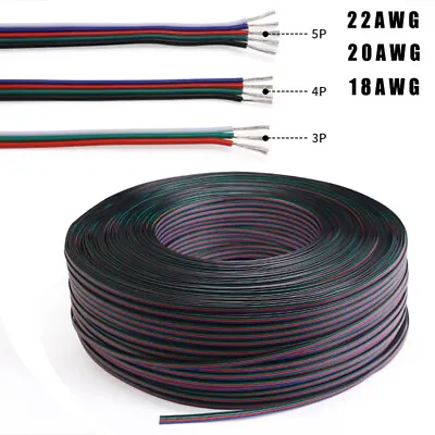 2 3 4 5 6P PVC Extension Connector Cable Electrical Tinned Copper Wire LED Strip • $2.62