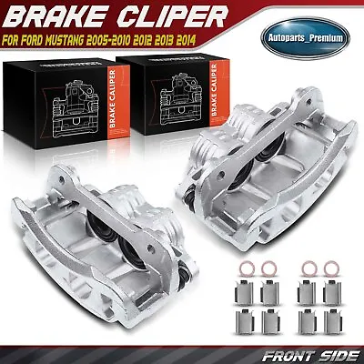 2x Disc Brake Caliper W/ Bracket For Ford Mustang 2005-2010 2012 2013 2014 Front • $129.99