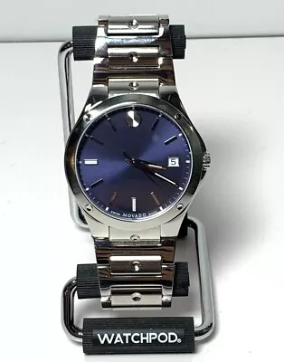 Movado S.E Blue Dial Stainless Steel Men's Watch • $399.99