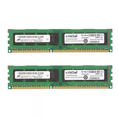Crucial 8GB 2 X 4GB PC3-10600 Desktop DDR3 1333MHz 240-Pin DIMM Memory RAM 8G 4G • $17.99