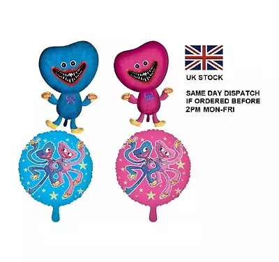 Poppy Playtime Theme Huggy Wuggy 18” 28” Balloons Birthday Party Deco UK • £2.99