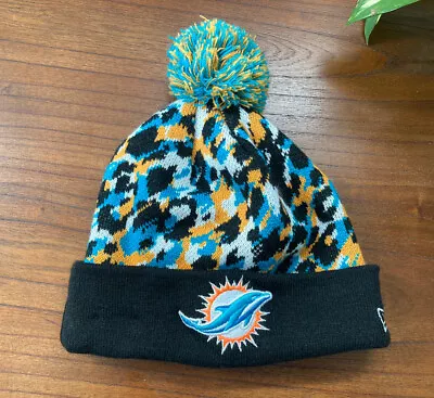 Miami Dolphins Beanie New Era RARE Pattern One Size Adult FAST SHIPPING 🚀 • $9.98