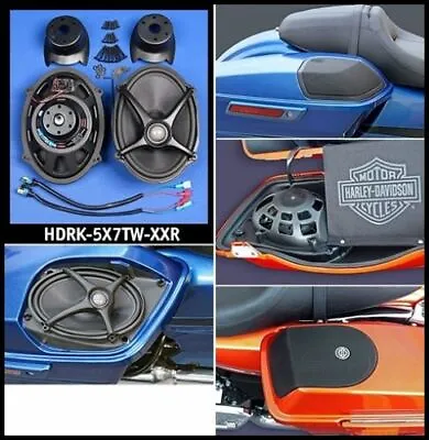 J&M ROKKER 5X7 Saddlebag-Lid Spkr Upgrade 06-23 Harley Baggers - HDRK-5X7TW-XXR • $314.99