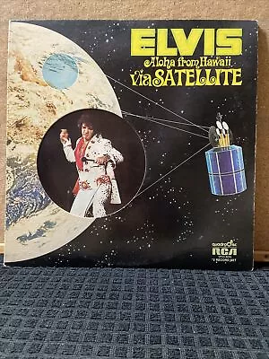 Elvis Presley/ Aloha From Hawaii Via  /RCA VPSX-6089 Quadradisc/ 1975 TOUR FOLIO • $17.95