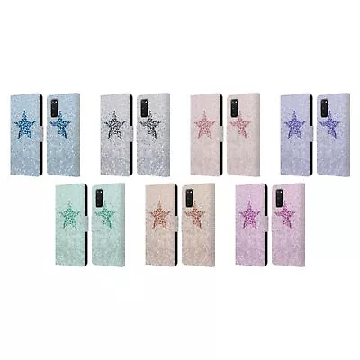 Monika Strigel Glitter Star Pastel Leather Book Wallet Case For Samsung Phones 1 • $23.95