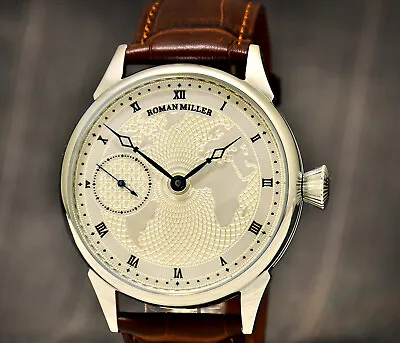 World Map Men's Mechanical Watch Boyfried Gift Men's Gift Marriage R. Miller  • $360