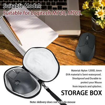 Wireless Mouse Case Shockproof Scratch-proof Hard EVA M720 M705 AU. • £7.61