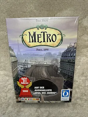 Dirk Hinn METRO Paris 1898 Board Game Queen Games NEW SEALED • $42