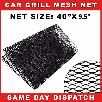 Aluminium Racing Grille Mesh Vent Car Tuning Grill Black Colour Size 100cm X 24 • £7.99