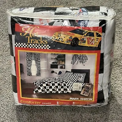 Mark Martin #6 NASCAR Queen Comforter Blanket Hat Tracks 86 X 86 • $59.99