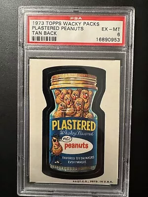 1973 Topps Wacky Packages Series 2 PLASTERED PEANUTS TB PSA 6 EX-MT • $9.99