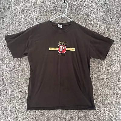 Yuengling Shirt Mens Large Brown Short Sleeve Porter Worthy Beer Casual Drinking • $4.98