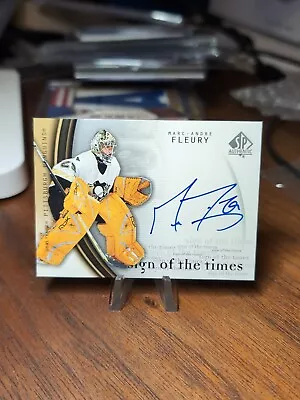 2005-06 SP Authentic Sign Of The Times Auto Marc-Andre Fleury Autograph MA Nice • $129.99