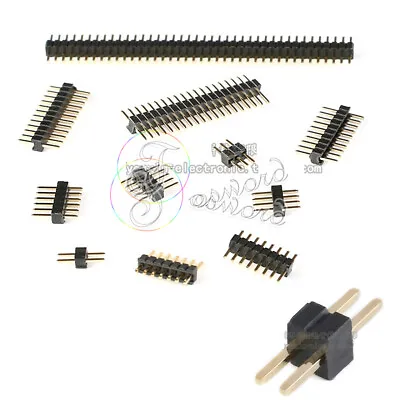 1.27mm 2mm Pin Male Header Double/Single Row 2-20 Pin For PCB Breadboard • £1.40