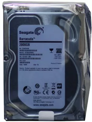 Seagate Barracuda 2TB 2000GB Internal 7200 RPM 3.5 Inch ST2000DM001 HDD • £38