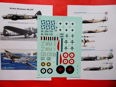 £3.50 • Buy 1/48 Decals, Bristol Blenheim Mk.IV