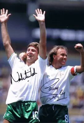 Signed Norman Whiteside Sammy McIlroy Northern Ireland Photo Manchester United • £34.99