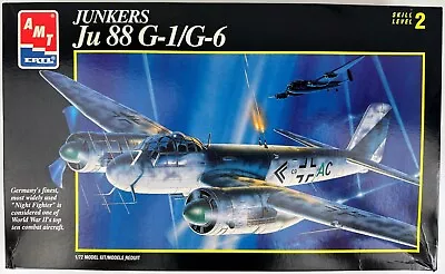 Junkers Ju88G-1/G-6 Nachtjager 1:72 AMT 8897 ERTL 2 Model Kits NEW In 1 Open Box • $25.47